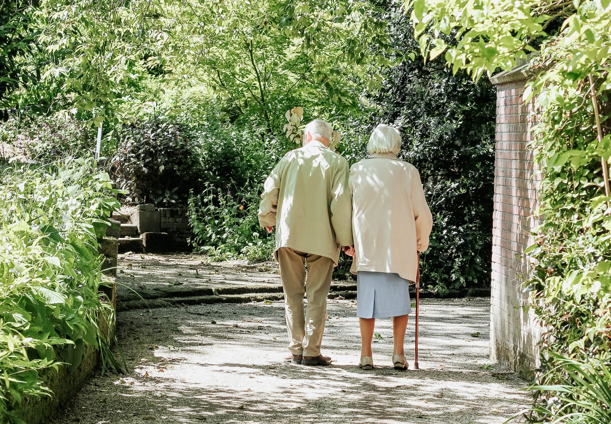 Old Couple Walking