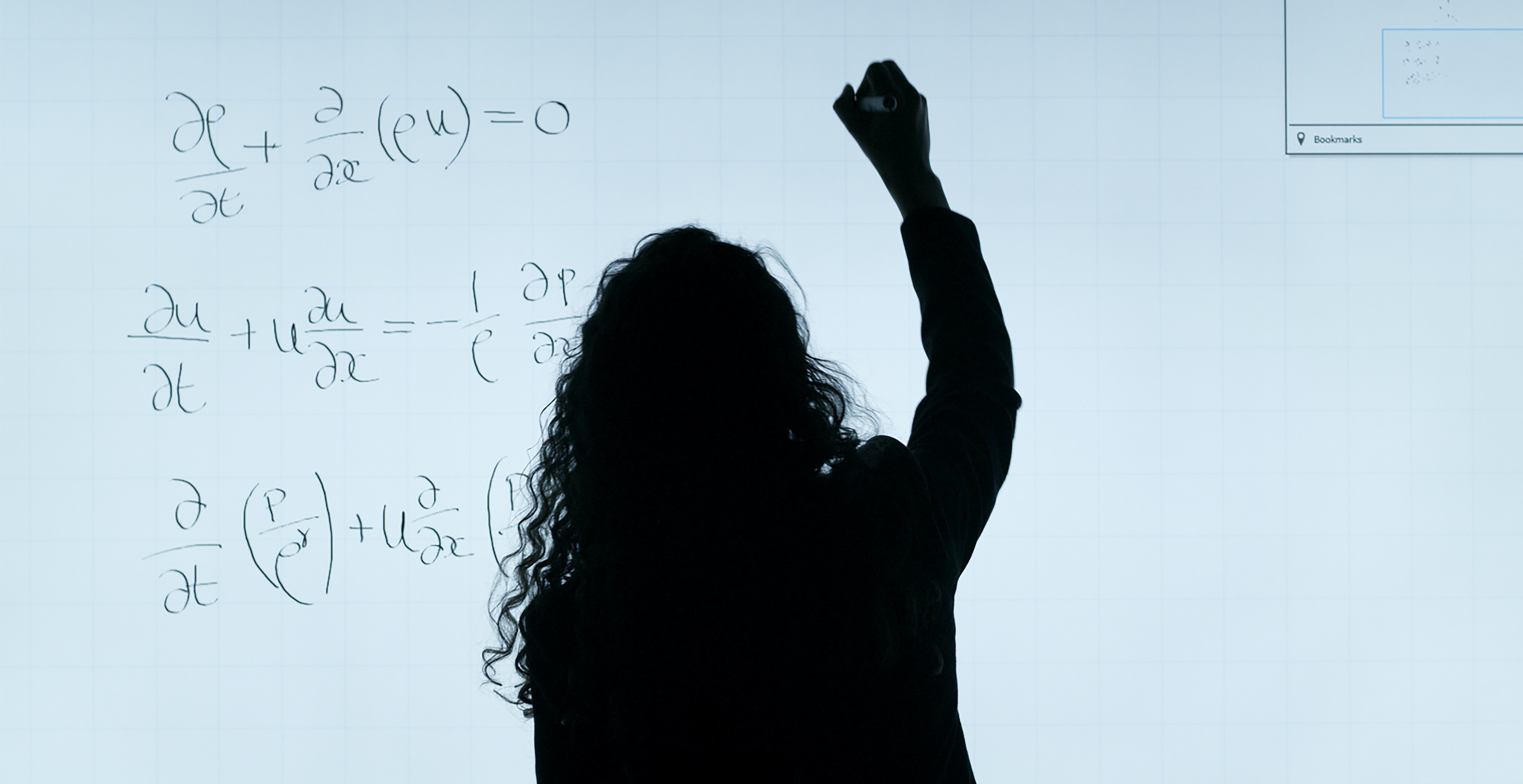 Woman doing Math