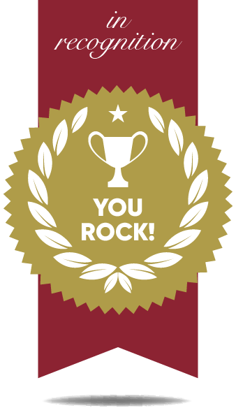 Congratulations You Rock! Awardees